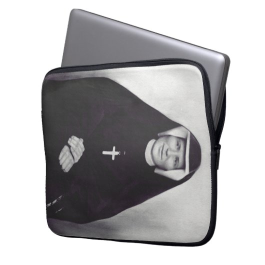 Saint Faustina Kowalska Laptop Sleeve (Voorkant Links)