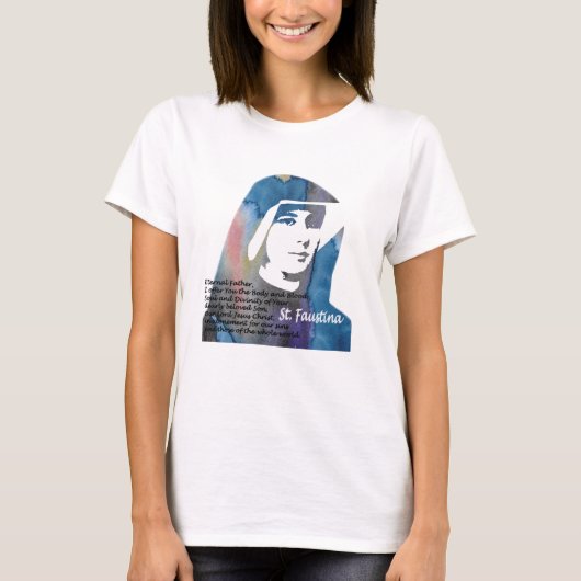 Saint Faustina Kowalska T-shirt (Voorkant)