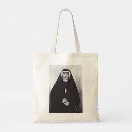 Saint Faustina Kowalska Tote Bag (Achterkant)
