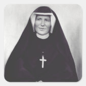 Saint Faustina Kowalska Vierkante Sticker (Voorkant)