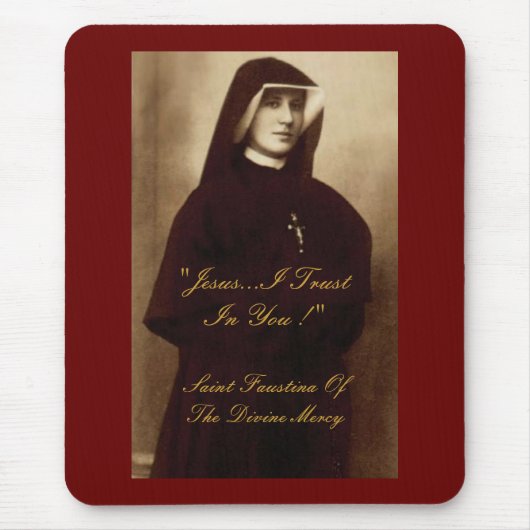 SAINT FAUSTINA VAN HET DIVINEMERK MUISMAT (Voorkant)
