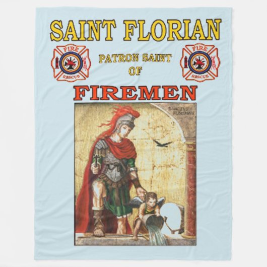 SAINT FLORIAN FLEECE DEKEN (Voorkant)