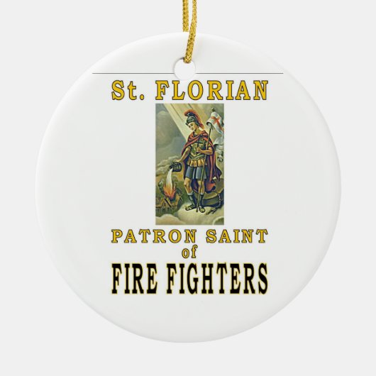SAINT FLORIAN KERAMISCH ORNAMENT (Voorkant)