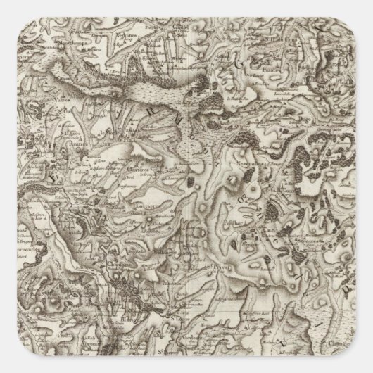 Saint Flour Vierkante Sticker (Voorkant)