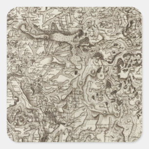Saint Flour Vierkante Sticker