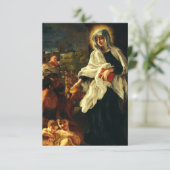 Saint Frances of Rome Bedankkaart (Staand voorkant)