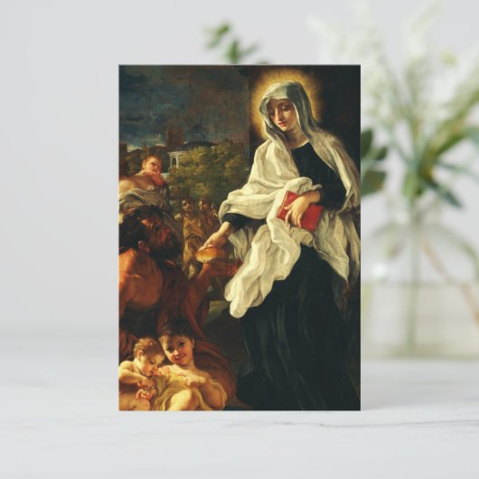 Saint Frances of Rome Bedankkaart (Staand voorkant)