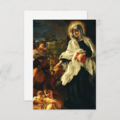 Saint Frances of Rome Bedankkaart (Voorkant / Achterkant)