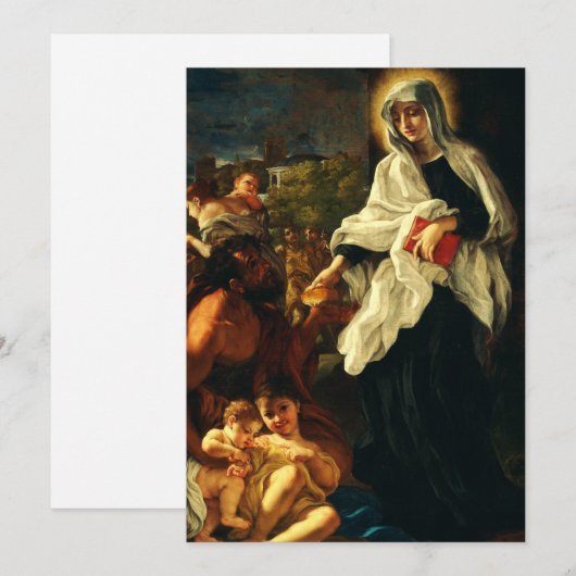 Saint Frances of Rome Feestdagenkaart (Voorkant / Achterkant)
