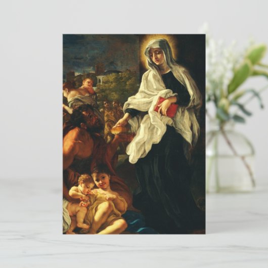 Saint Frances of Rome Kaart (Staand voorkant)