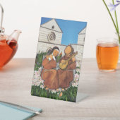  Saint Francis and Saint Clare  Reclamebord Met Voetstuk (Insitu)