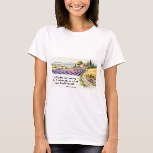 Saint Francis Assisi  T-shirt (Voorkant)