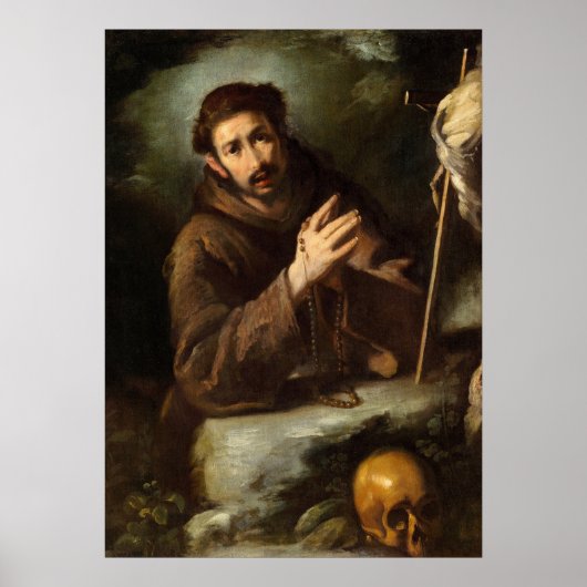 Saint Francis - Bernardo Strozzi Fine Art Poster (Voorkant)