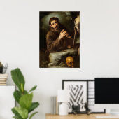 Saint Francis - Bernardo Strozzi Fine Art Poster (Thuiskantoor)