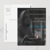 Saint Francis briefkaart (Voorkant / Achterkant)