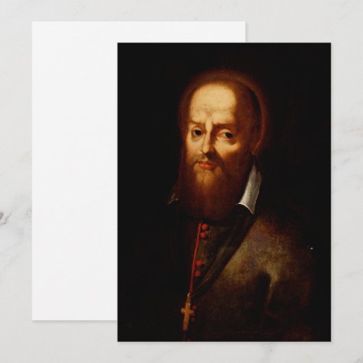 Saint Francis de Sales Feestdagenkaart (Voorkant / Achterkant)