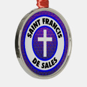 Saint Francis de Sales Metalen Ornament (Rechts)