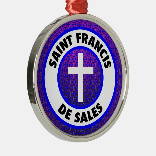 Saint Francis de Sales Metalen Ornament (Rechts)