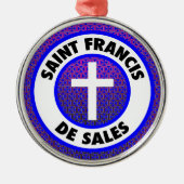 Saint Francis de Sales Metalen Ornament (Voorkant)