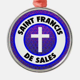 Saint Francis de Sales Metalen Ornament