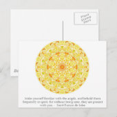 Saint Francis de Sales QUOTE over Angels Briefkaart (Voorkant / Achterkant)