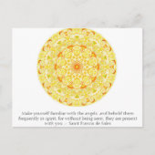 Saint Francis de Sales QUOTE over Angels Briefkaart (Voorkant)