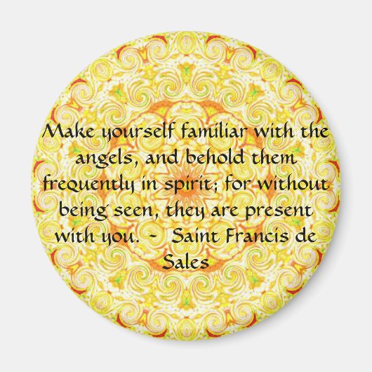 Saint Francis de Sales QUOTE over Angels Magneet (Voorkant)