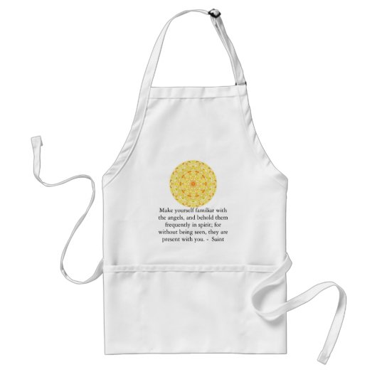 Saint Francis de Sales QUOTE over Angels Standaard Schort (Voorkant)