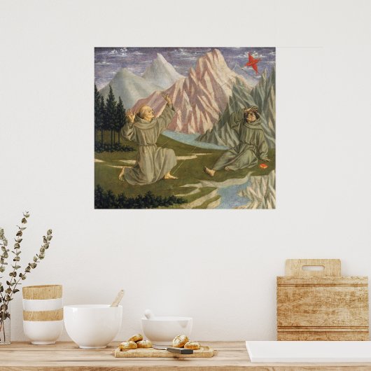 Saint Francis - Domenico Veneziano Fine Art Poster (Keuken)