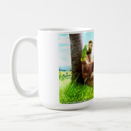 Saint Francis en de preaches van de vogels Koffiemok (Links)