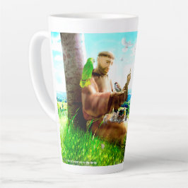 Saint Francis en de preaches van de vogels Latte Mok