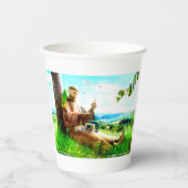 Saint Francis en de preaches van de vogels Papieren Bekers (Voorkant)