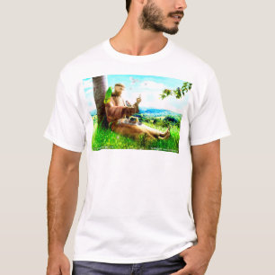 Saint Francis en de preaches van de vogels T-shirt
