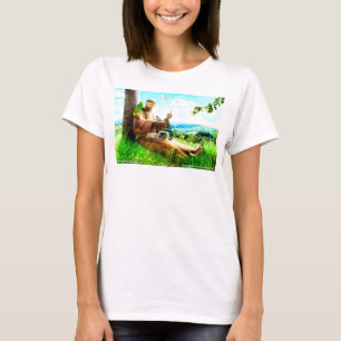 Saint Francis en de preaches van de vogels T-shirt