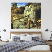 Saint Francis in de woestijn door Giovanni Bellini Canvas Afdruk (Insitu (Slaapkamer))