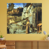 Saint Francis in de woestijn door Giovanni Bellini Canvas Afdruk (Insitu (Woonkamer))