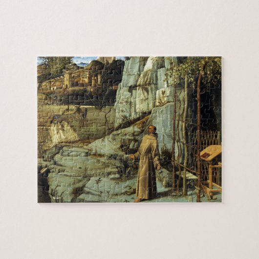 Saint Francis in de woestijn door Giovanni Bellini Legpuzzel (Horizontaal)