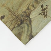 Saint Francis in de woestijn van Giovanni Bellini Fleece Deken (Hoek)