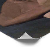 Saint Francis in Meditation (Zurbaran 1635) Poster (Hoek)