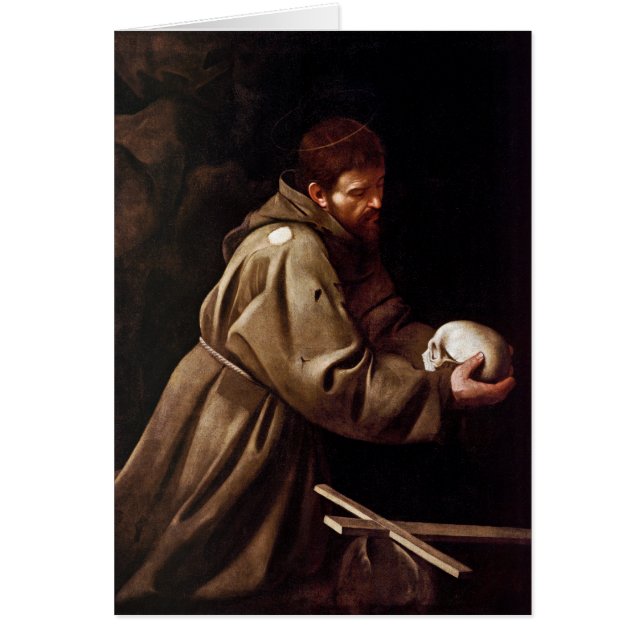 Saint Francis in Prayer - Caravaggio (Voorkant)