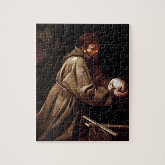 Saint Francis in Prayer - Caravaggio Legpuzzel (Verticaal)