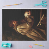 Saint Francis in Prayer (Christelijk) (Caravaggio) Tissuepapier (Craft)