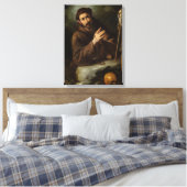 Saint Francis in Prayer (Christelijk geloof) Canvas Afdruk (Insitu (Slaapkamer))