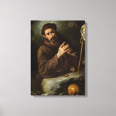 Saint Francis in Prayer (Christelijk geloof) Canvas Afdruk (Voorkant)