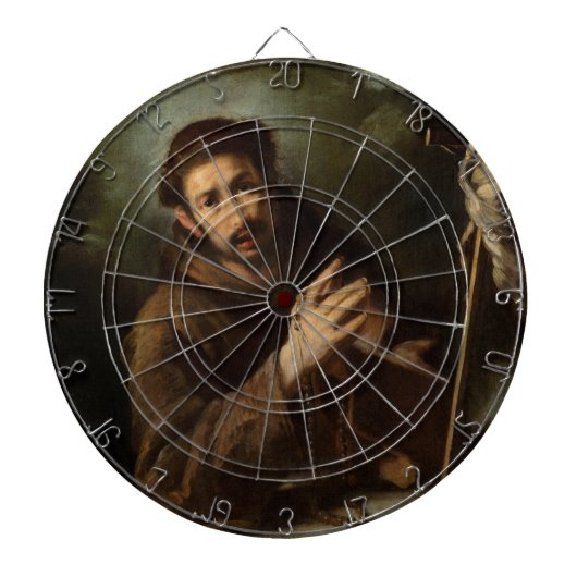 Saint Francis in Prayer (Christelijk geloof) Dartbord (Voorkant)