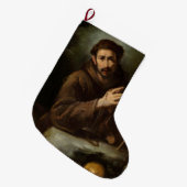Saint Francis in Prayer (Christelijk geloof) Grote Kerstsok (Voorkant (Hangend))