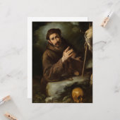 Saint Francis in Prayer (Christelijk geloof) Kaart (Voorkant / Achterkant in situ)