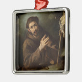 Saint Francis in Prayer (Christelijk geloof) Metalen Ornament (Links)