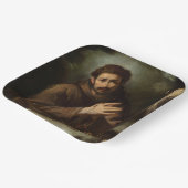Saint Francis in Prayer (Christelijk geloof) Papieren Bordje (Gebogen)
