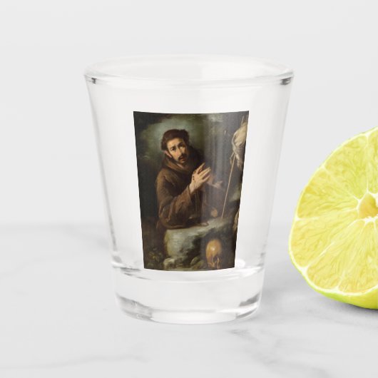 Saint Francis in Prayer (Christelijk geloof) Shot Glas (Voorkant)